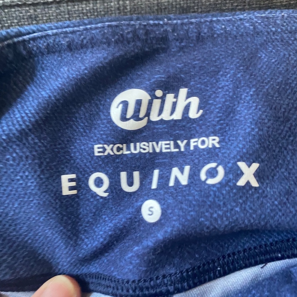 With for equinox blue print full length leggings - Picture 2 of 4